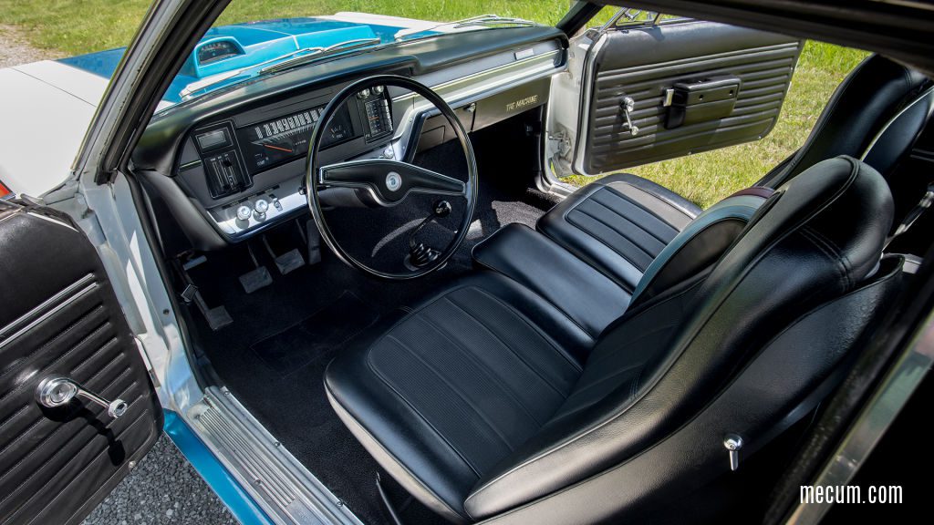 Interior photo with black bucket seats