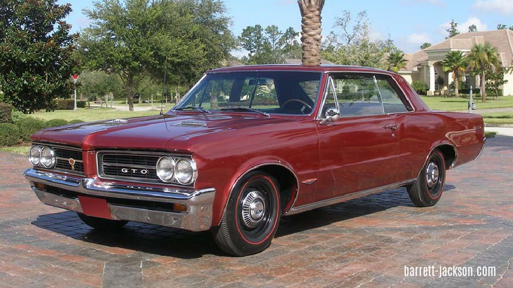 Photo of a 1964 Pontiac GTO—a key pillar of muscle car history